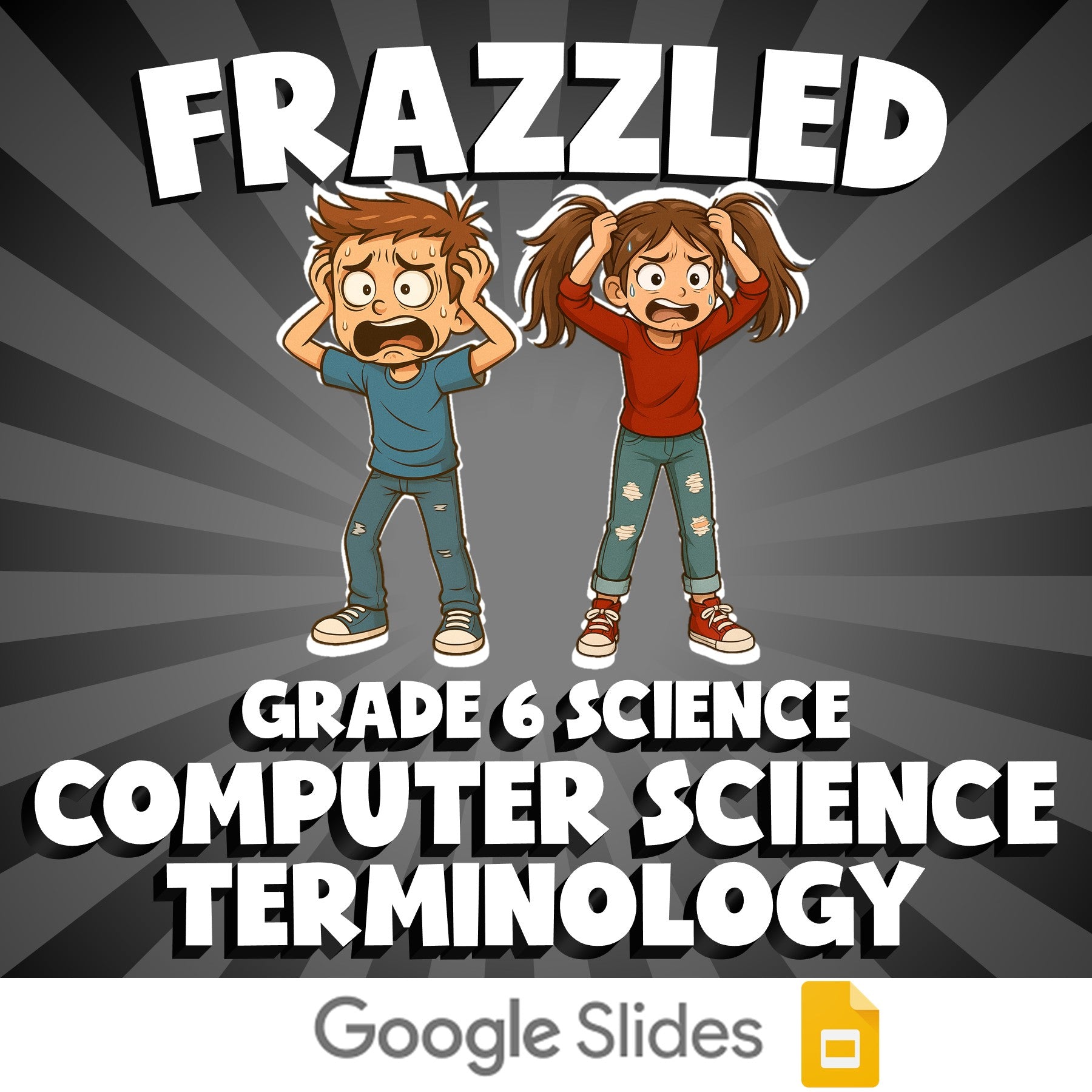 Computer Science Terminology FRAZZLED Science Game - No Prep Grade 6 Review