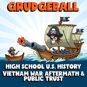Vietnam War Aftermath & Public Trust GRUDGEBALL U.S. History Game - No Prep