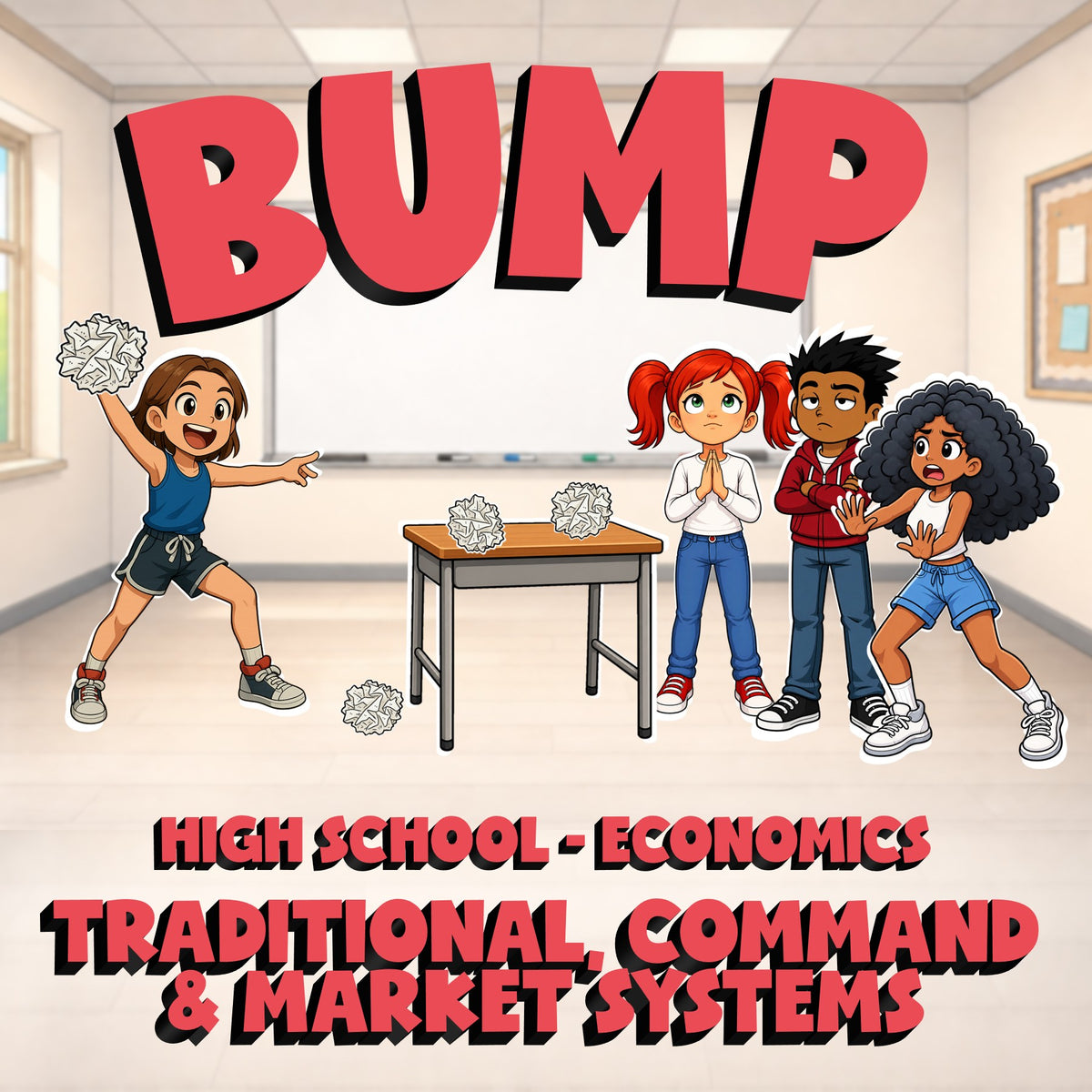 Traditional, Command & Market Systems BUMP Economics Game - No Prep Review