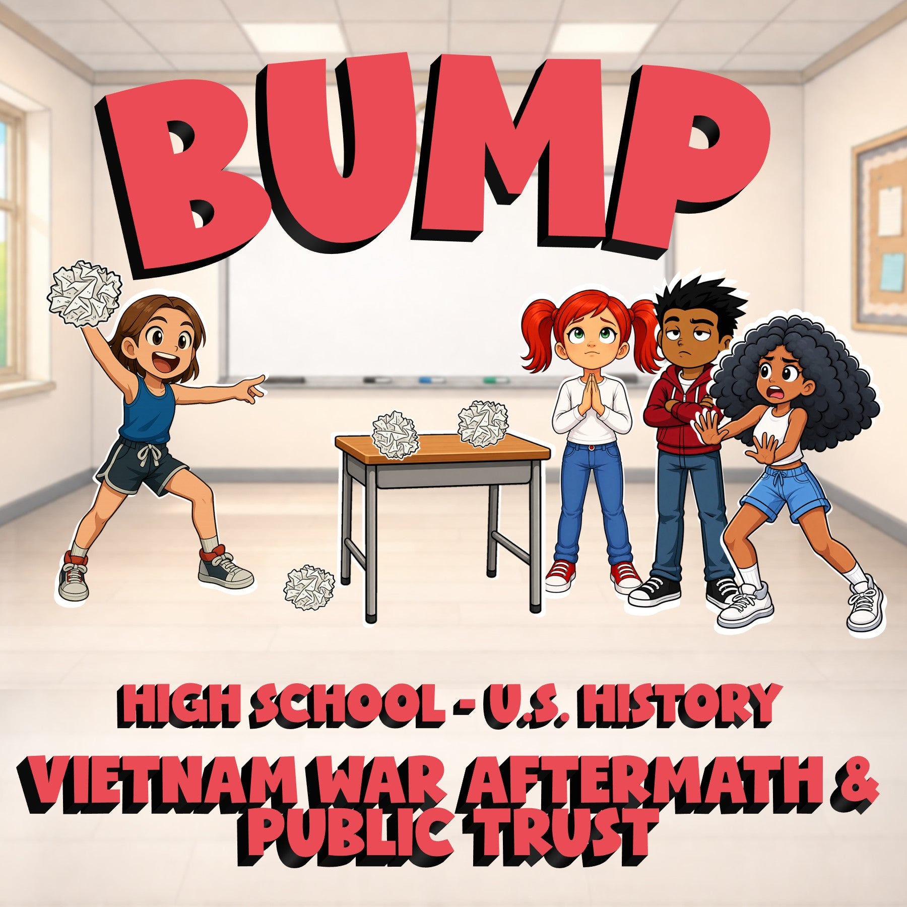 Vietnam War Aftermath & Public Trust BUMP U.S. History Game - No Prep Review
