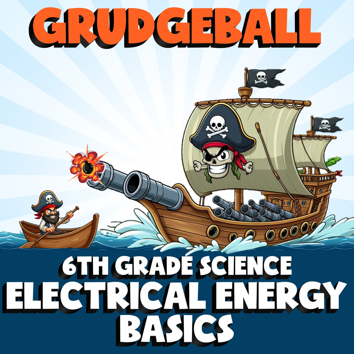 Electrical Energy Basics GRUDGEBALL Science Game - No Prep Grade 6 Review