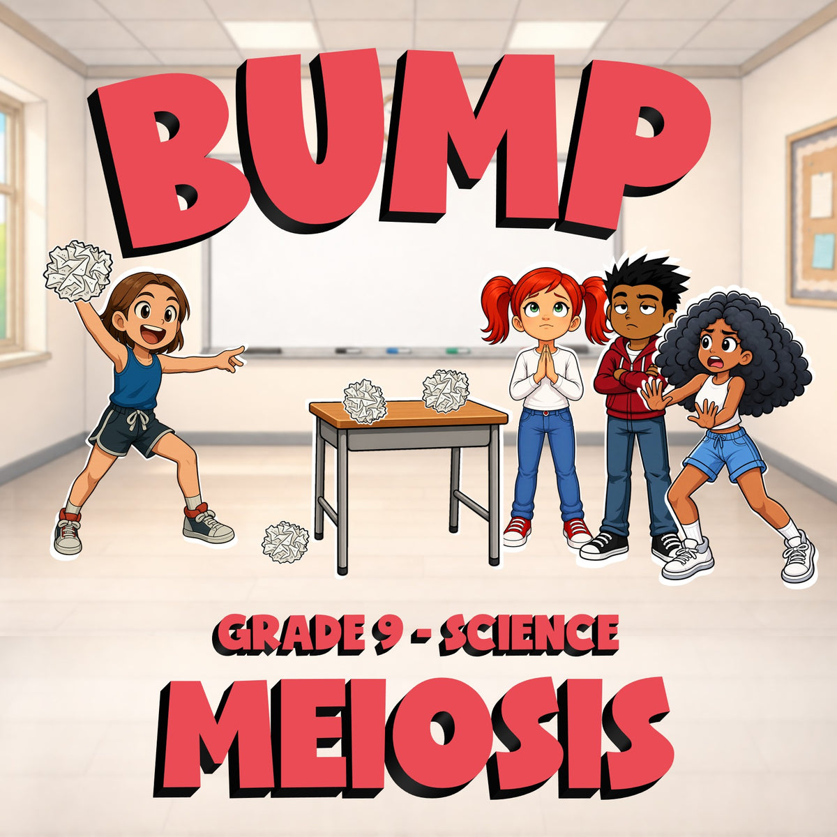 Meiosis BUMP Science Game - No Prep Grade 9 Review Activity