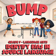 Identify Bias in Source Language BUMP ELA Game - No Prep Grade 9 Review Activity