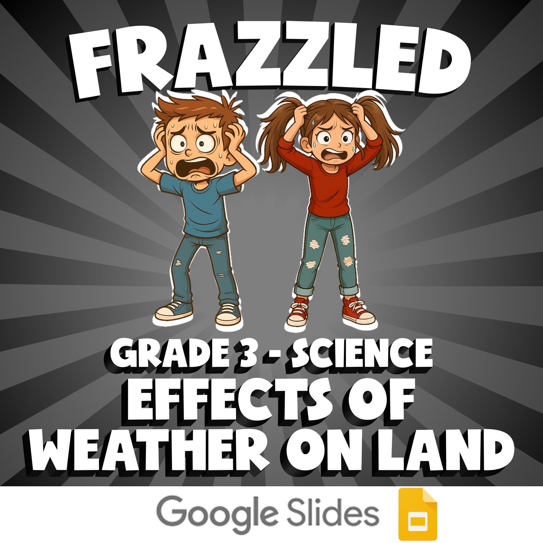 Effects of Weather on Land FRAZZLED Science Game - No Prep Grade 3 Review