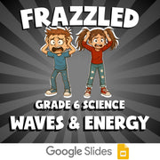 Waves & Energy FRAZZLED Science Game - No Prep Grade 6 Review Activity
