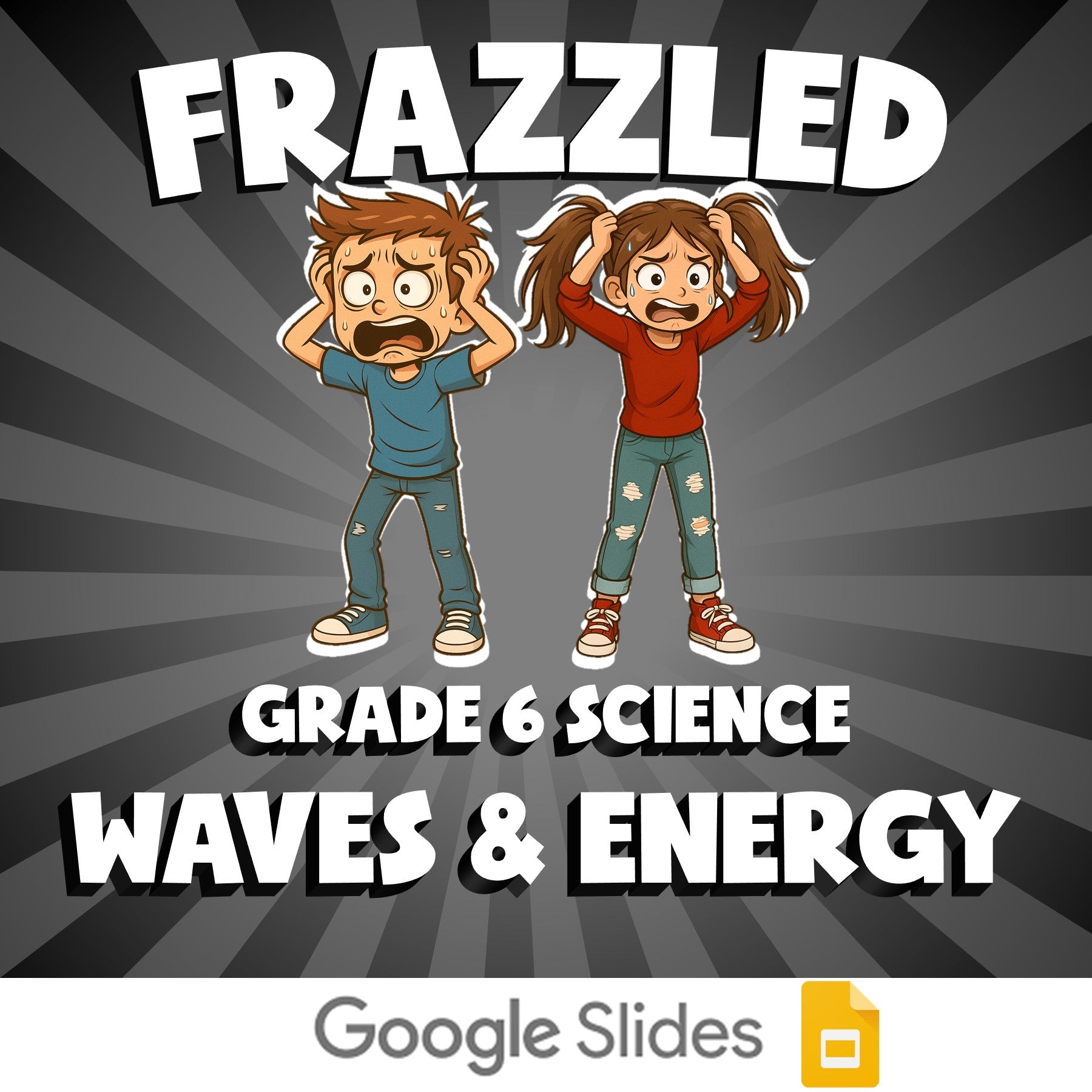 Waves & Energy FRAZZLED Science Game - No Prep Grade 6 Review Activity