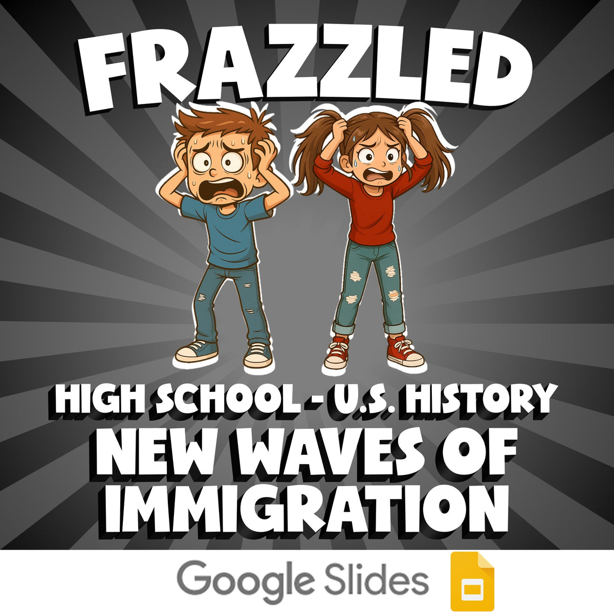 New Waves of Immigration FRAZZLED U.S. History Game - No Prep Review Activity