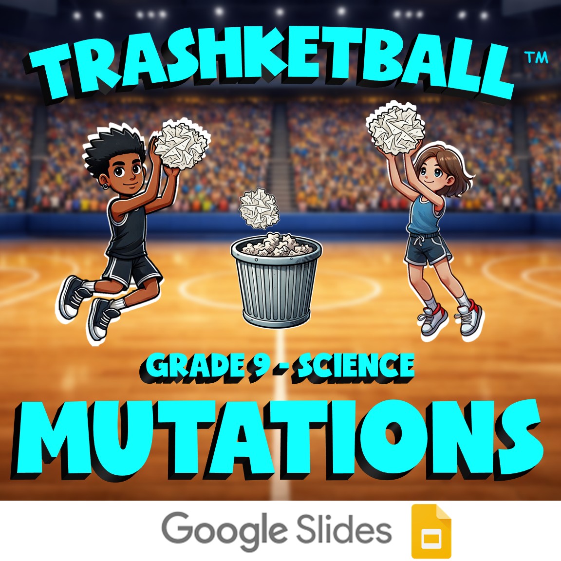 Mutations TRASHKETBALL Science Game - No Prep Grade 9 Review Activity