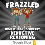 Deductive Reasoning FRAZZLED Math Game - No Prep Geometry Review Activity