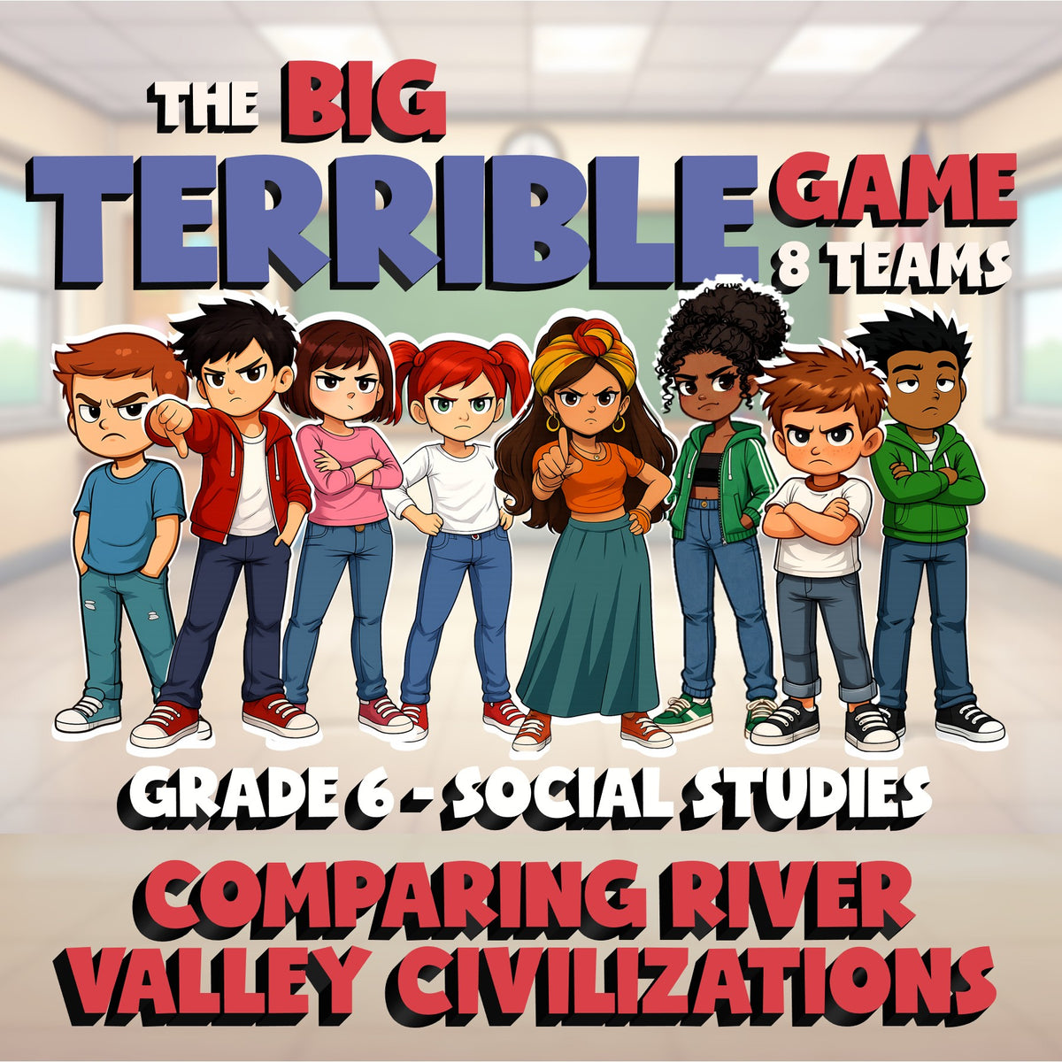 Comparing River Valley Civilizations BIG TERRIBLE GAME - Grade 6 Socials Review
