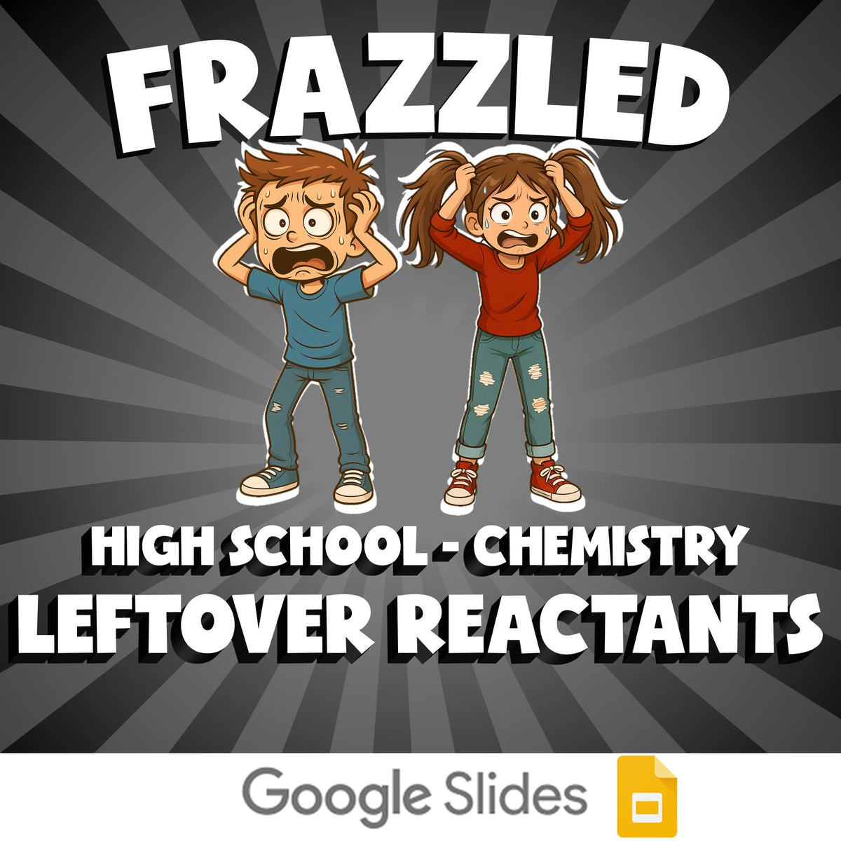 Leftover Reactants FRAZZLED Science Game - No Prep Chemistry Review Activity