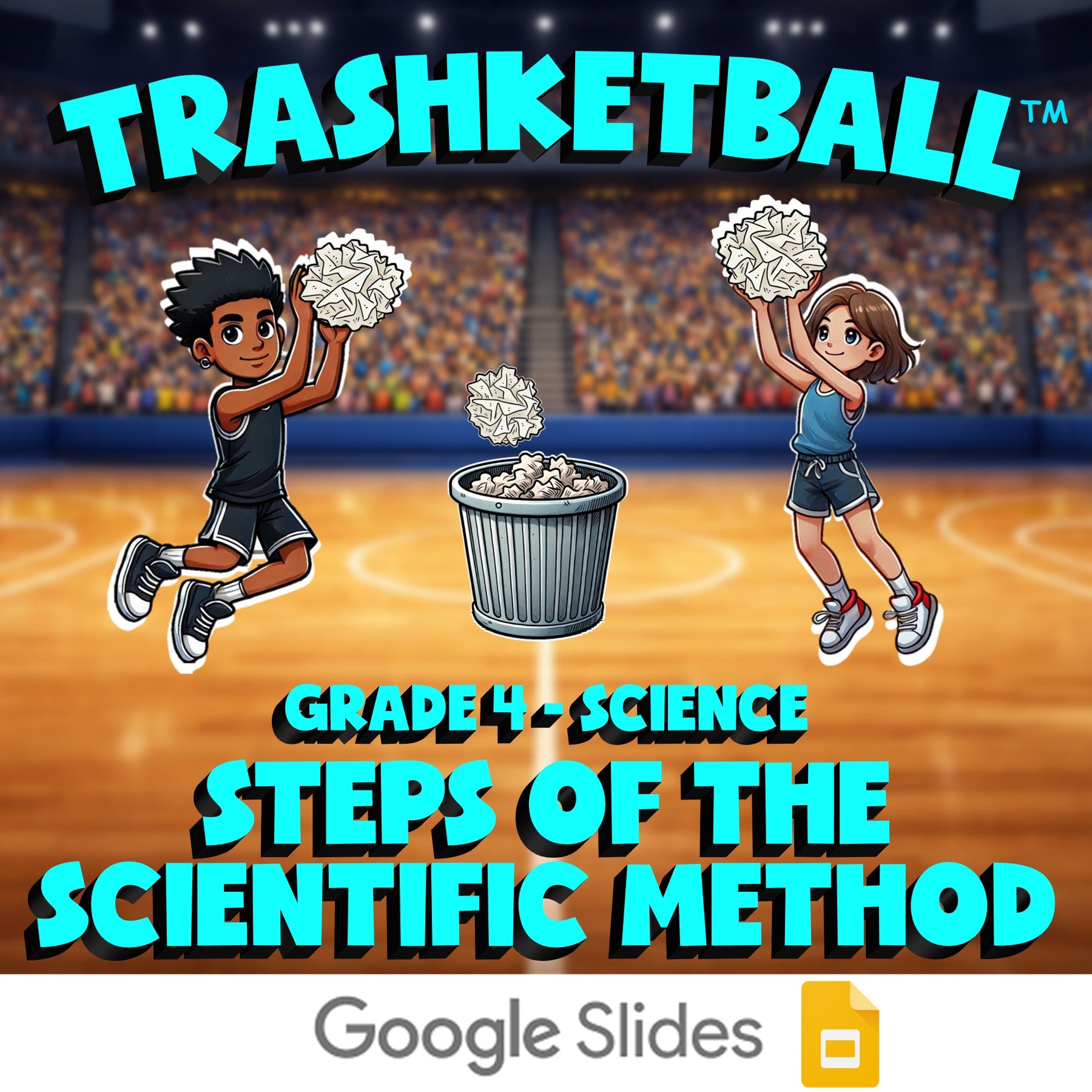 Steps of the Scientific Method TRASHKETBALL Science Game - No Prep Grade 4