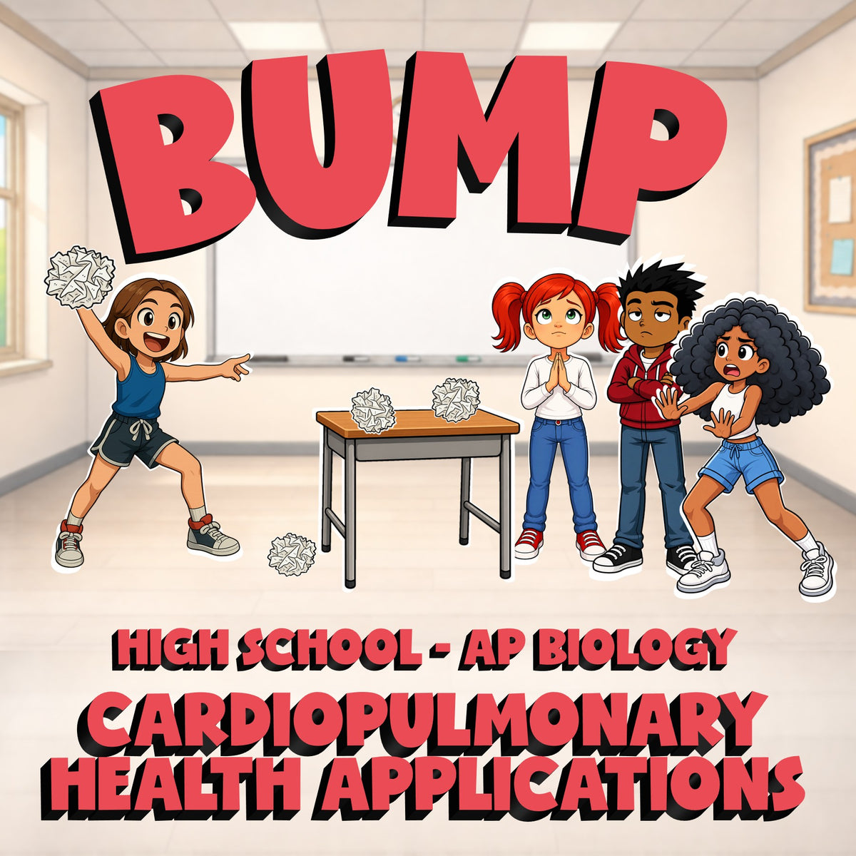 Cardiopulmonary Health Applications BUMP Science Game - No Prep AP Biology