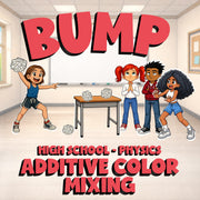 Additive Color Mixing BUMP Science Game - No Prep Physics Review Activity