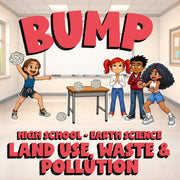 Land Use, Waste & Pollution BUMP Game - No Prep Earth Science Review Activity