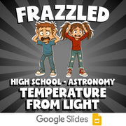 Temperature from Light FRAZZLED Science Game - No Prep Astronomy Review Activity