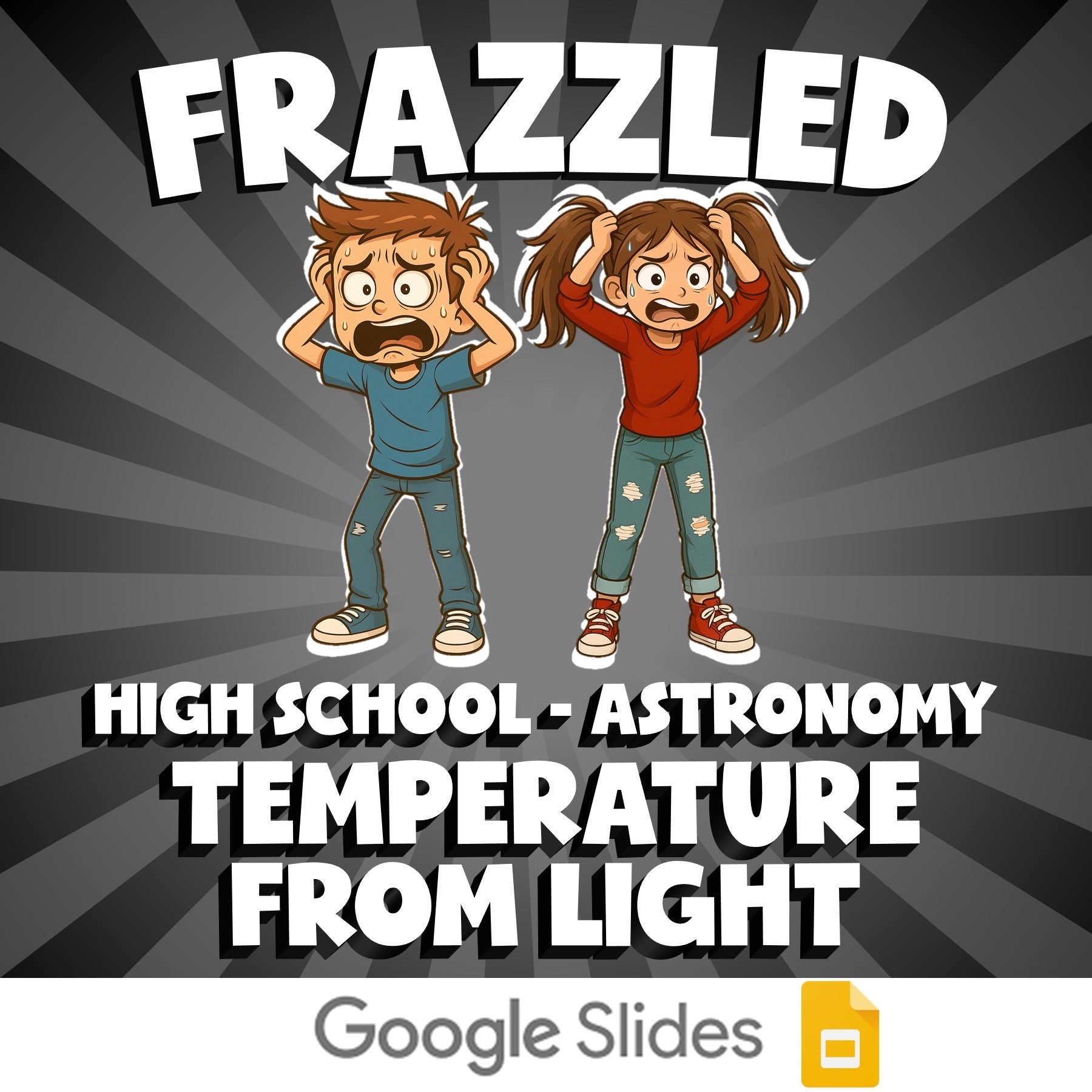 Temperature from Light FRAZZLED Science Game - No Prep Astronomy Review Activity