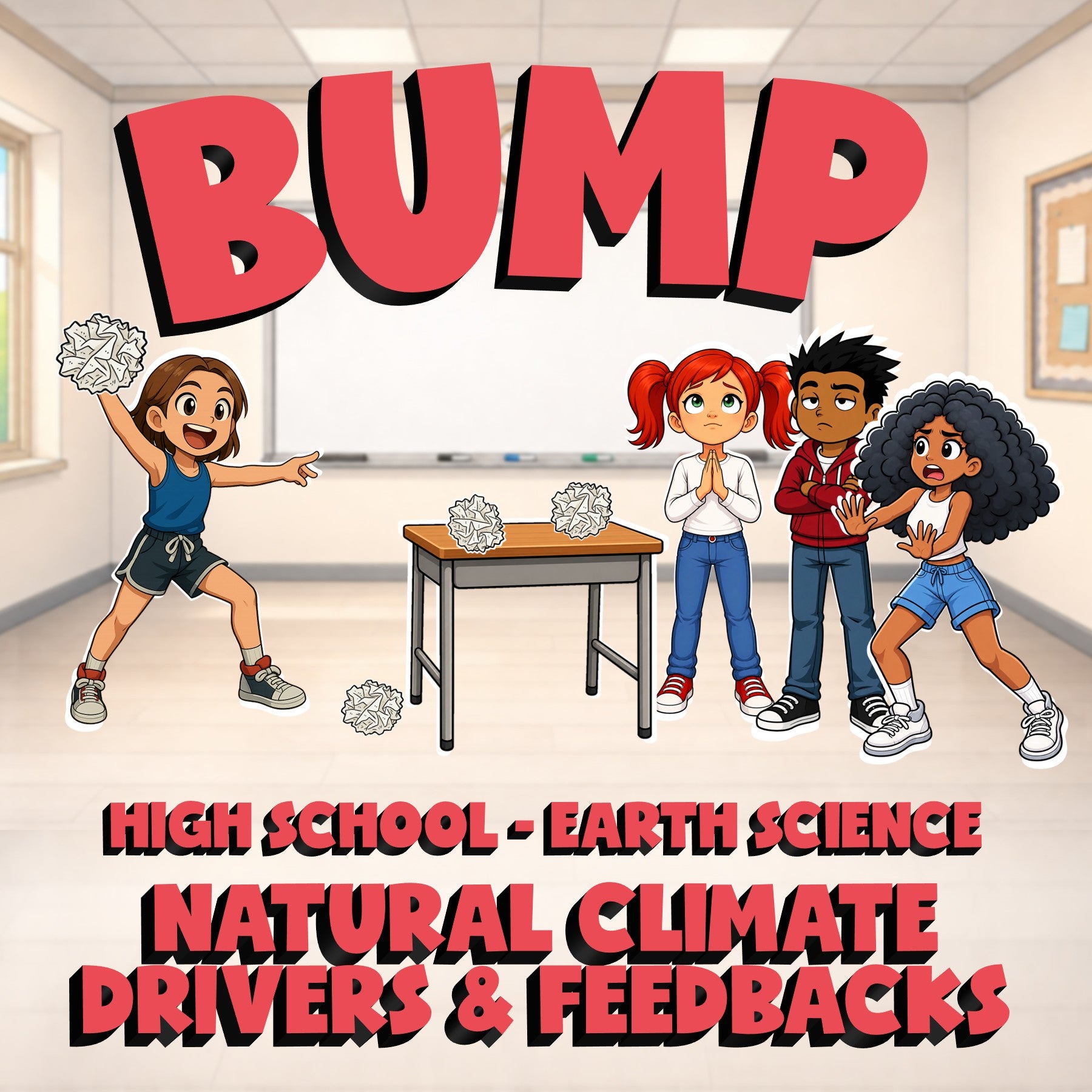 Natural Climate Drivers & Feedbacks BUMP Game - No Prep Earth Science Review