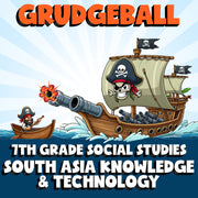 South Asia Knowledge & Technology GRUDGEBALL Socials Game - No Prep Grade 7