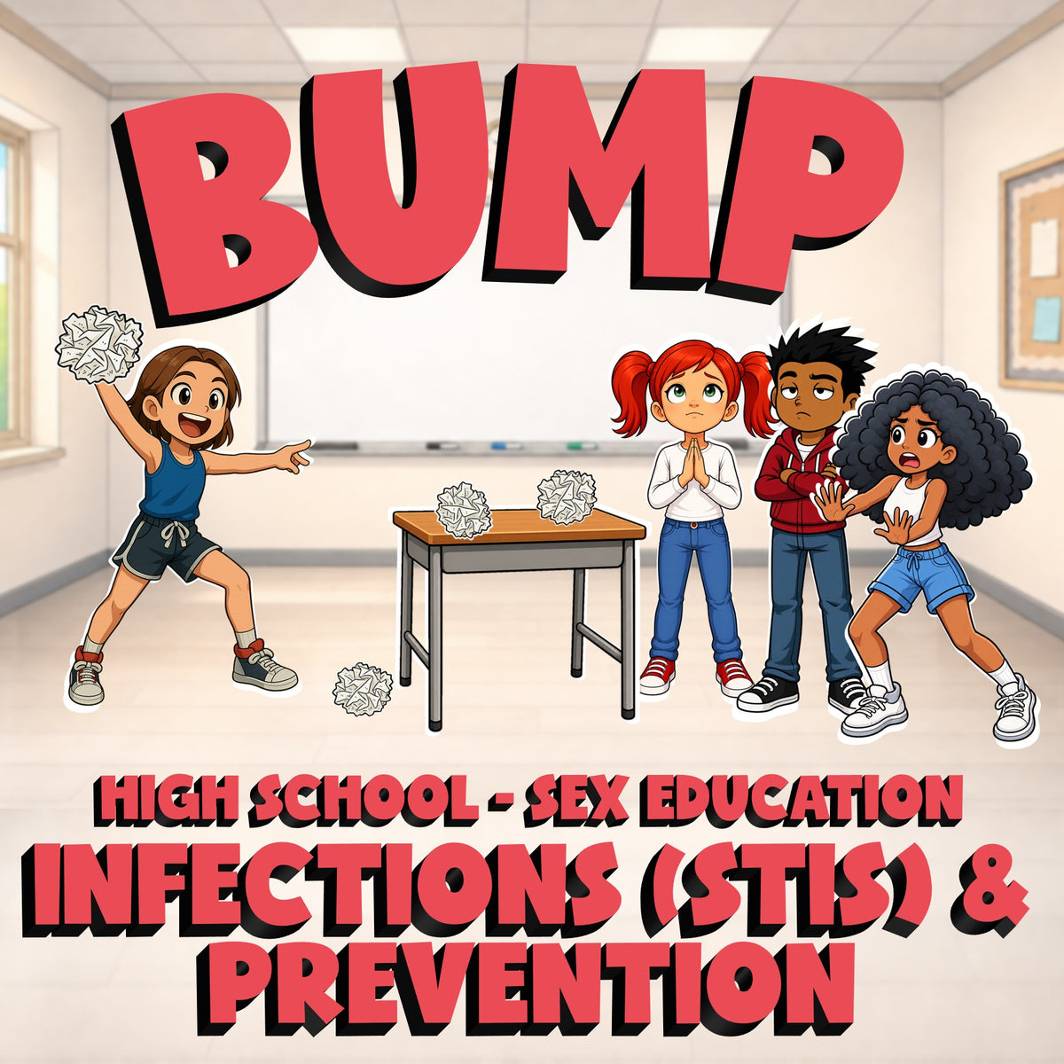 Infections (STIs) & Prevention BUMP Game - No Prep High School Sex Education
