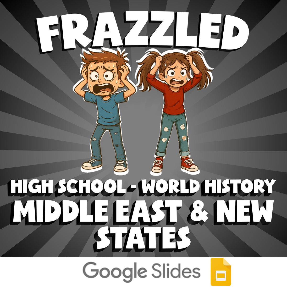Middle East & New States FRAZZLED Game - No Prep World History Review Activity