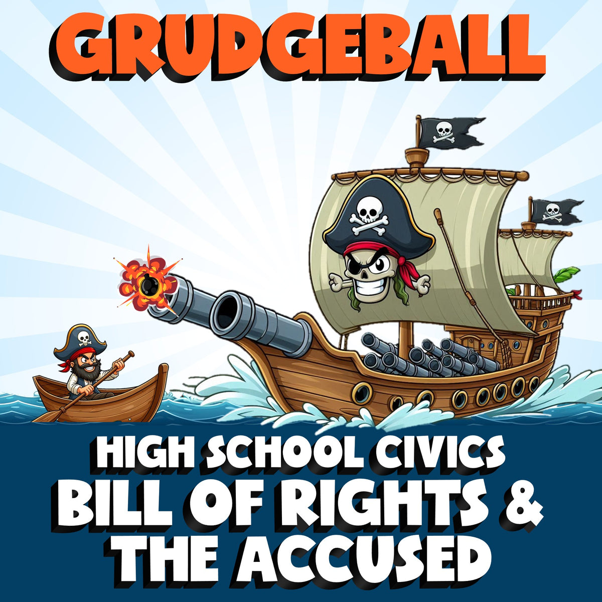 Bill of Rights & the Accused GRUDGEBALL Civics Game - No Prep Review Activity