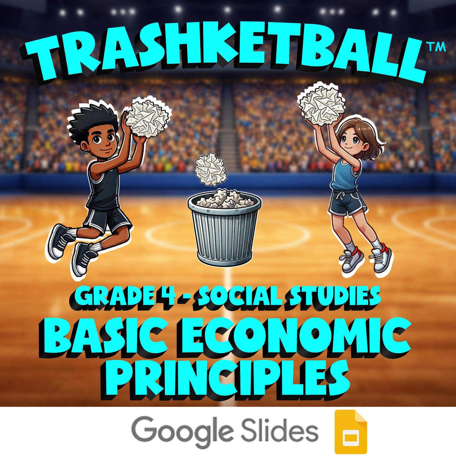 Basic Economic Principles TRASHKETBALL Socials Game - No Prep Grade 4 Review