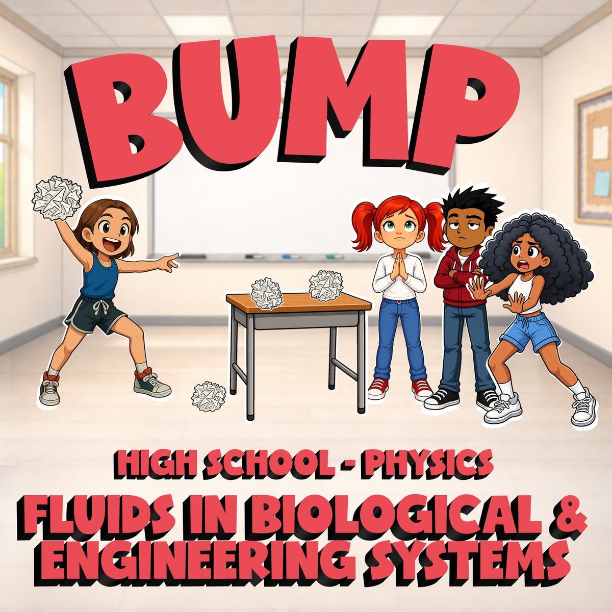 Fluids in Biological & Engineering Systems BUMP Science Game - No Prep Physics