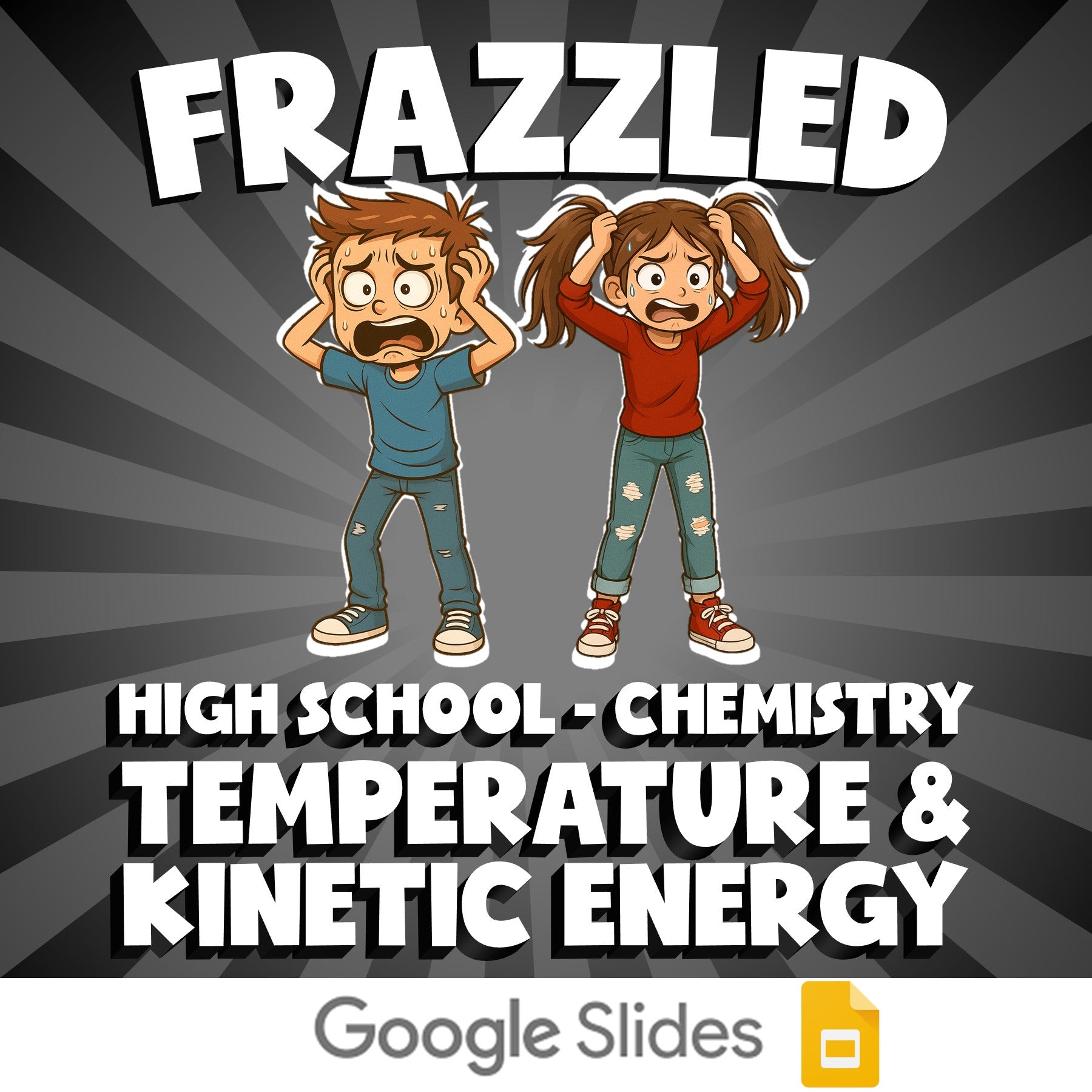 Temperature & Kinetic Energy FRAZZLED Science Game - No Prep Chemistry Review