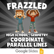Coordinate Parallel Lines FRAZZLED Math Game - No Prep Geometry Review Activity