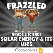 Solar Energy & Its Uses FRAZZLED Science Game - No Prep Grade 5 Review Activity