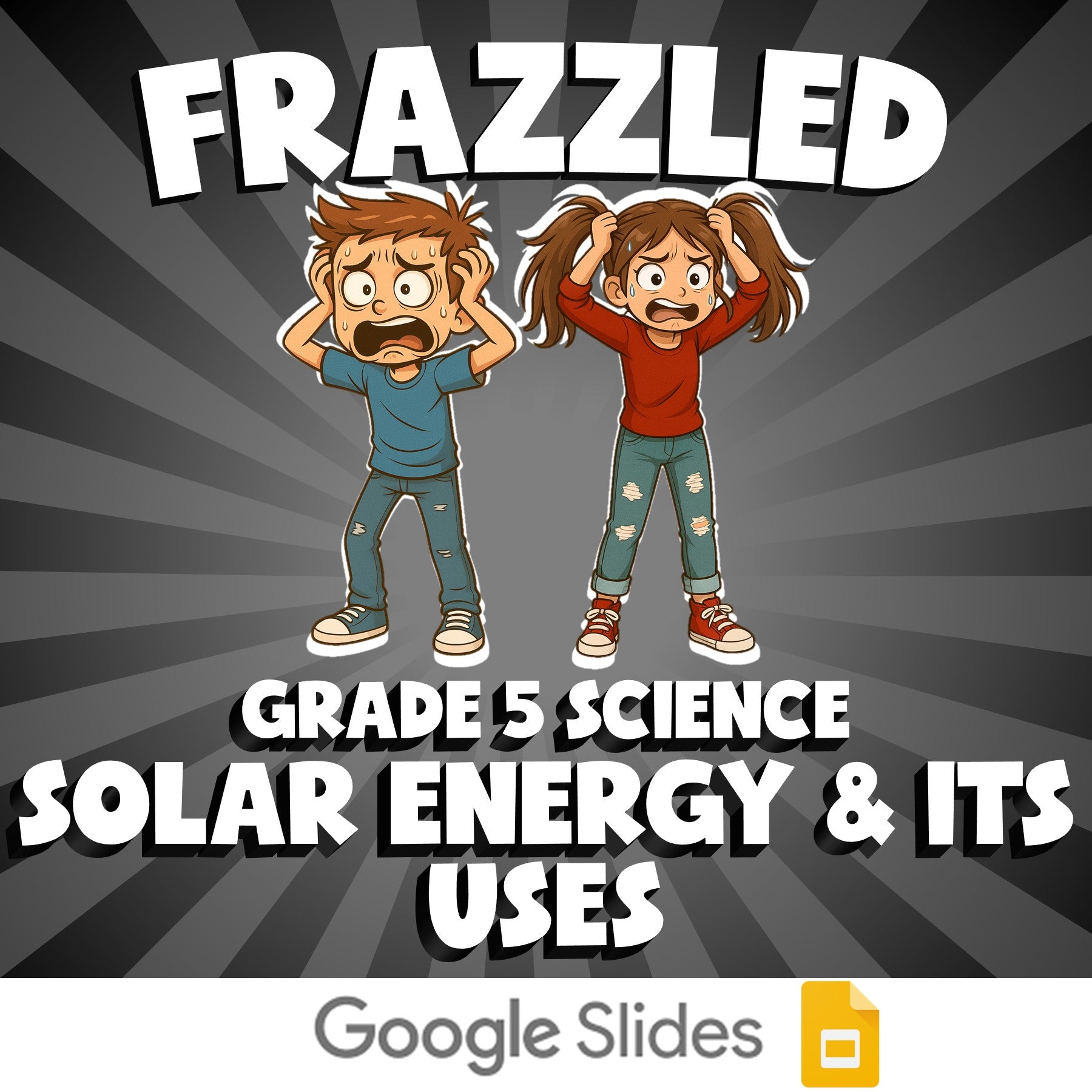 Solar Energy & Its Uses FRAZZLED Science Game - No Prep Grade 5 Review Activity
