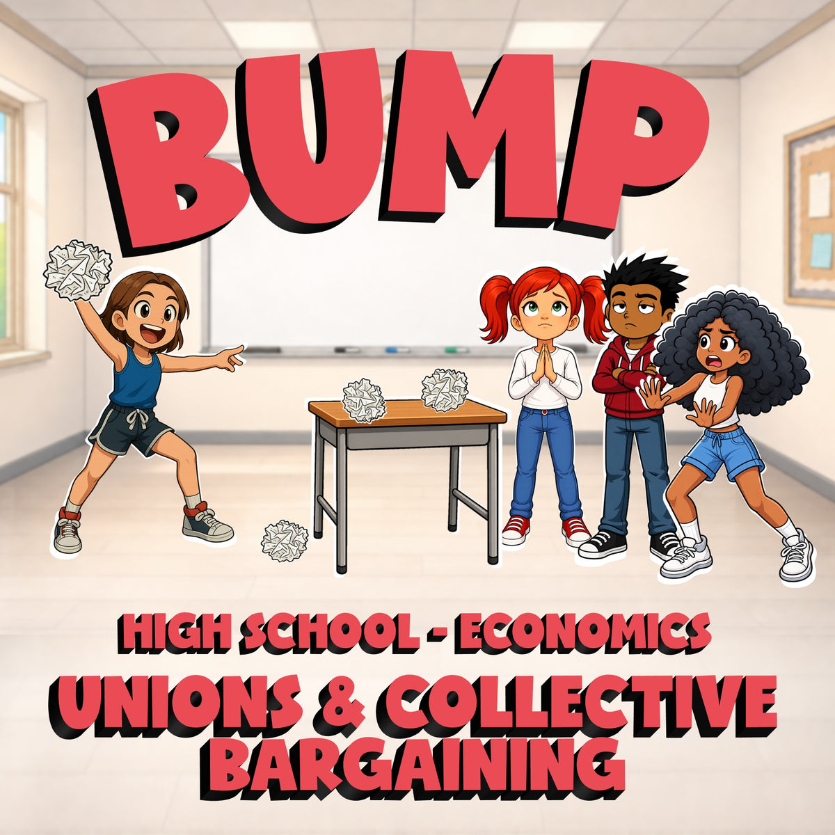 Unions & Collective Bargaining BUMP Economics Game - No Prep Review Activity