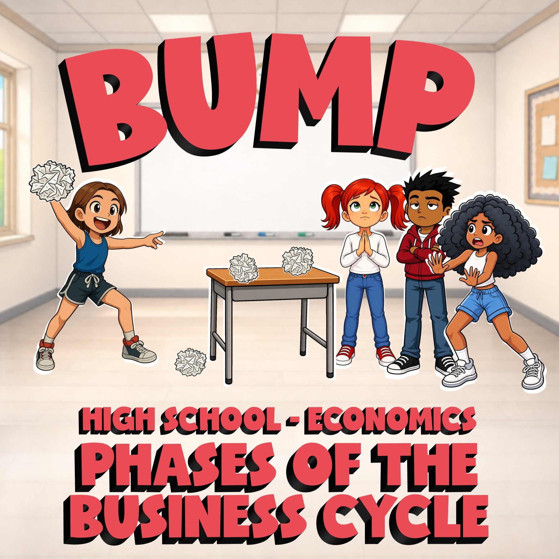 Phases of the Business Cycle BUMP Economics Game - No Prep Review Activity