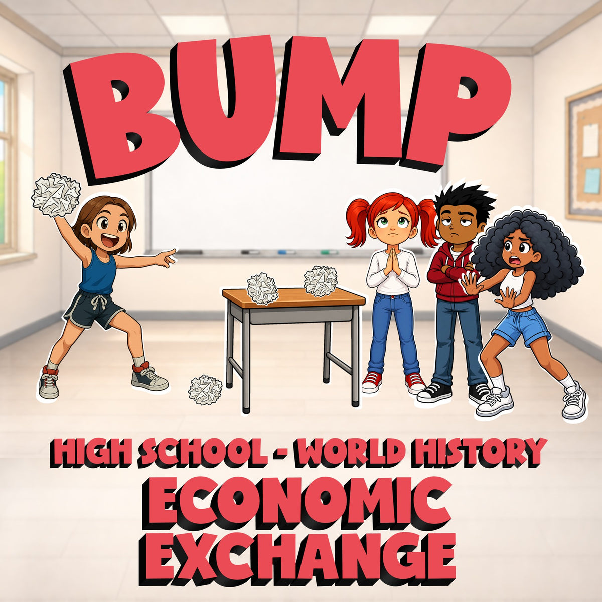 Economic Exchange BUMP Game - No Prep World History Review Activity