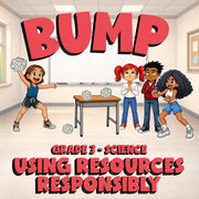Using Resources Responsibly BUMP Science Game - No Prep Grade 3 Review Activity