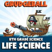 Life Science GRUDGEBALL Science Game - No Prep Grade 8 Review Activity