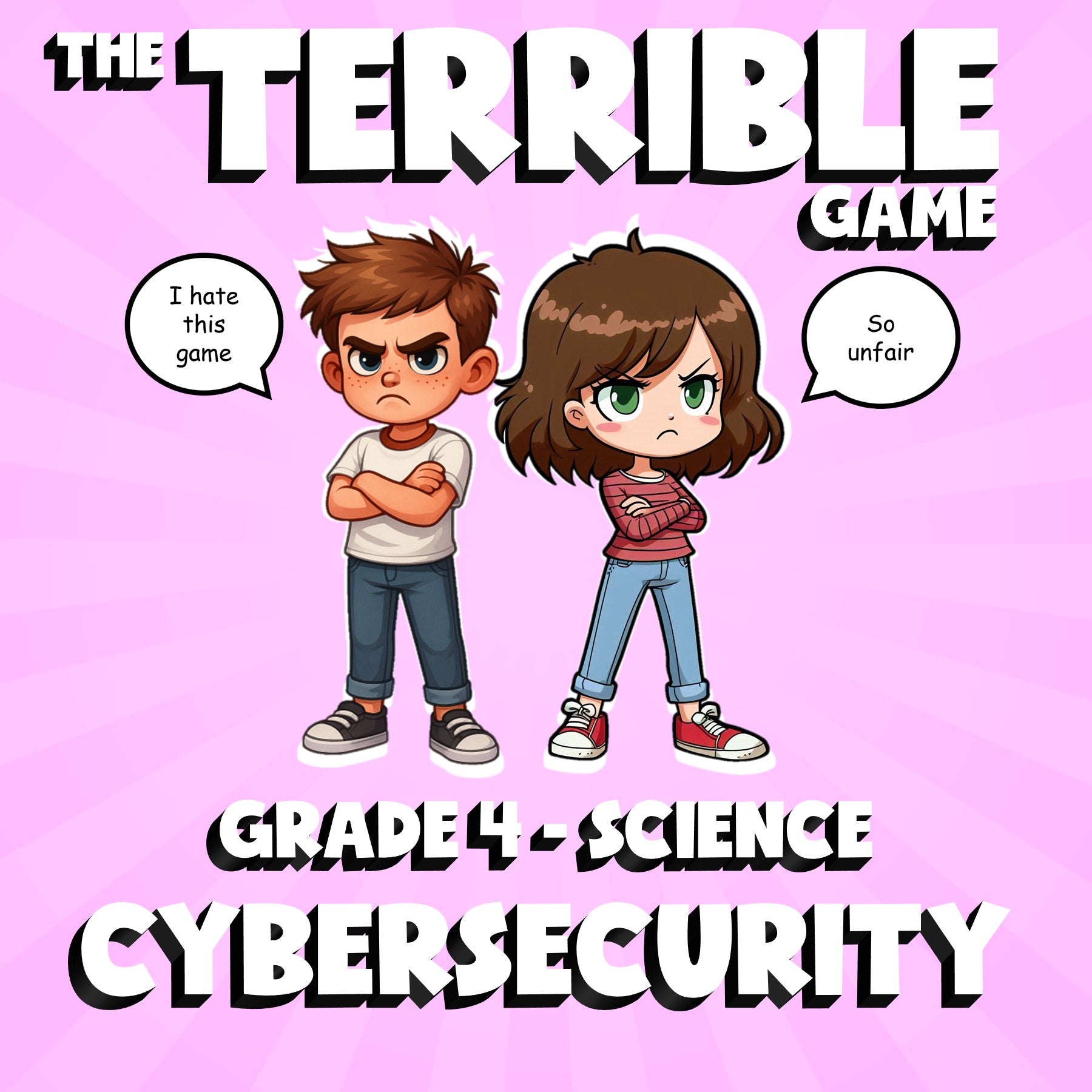Cybersecurity THE TERRIBLE GAME - No Prep Grade 4 Science Review Activity