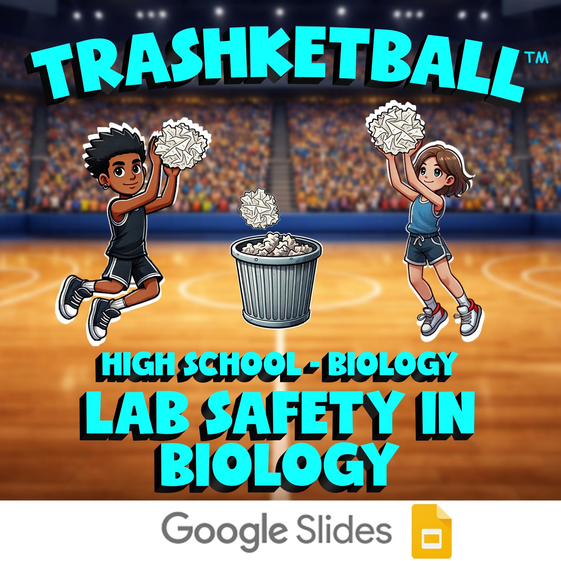 Lab Safety in Biology TRASHKETBALL Science Game - No Prep Biology Review