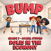 Roles in the Economy BUMP Socials Game - No Prep Grade 3 Review Activity
