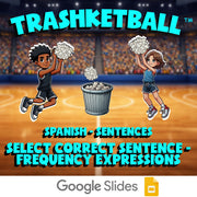 Select Correct Sentence - Frequency Expressions TRASHKETBALL Game - Spanish