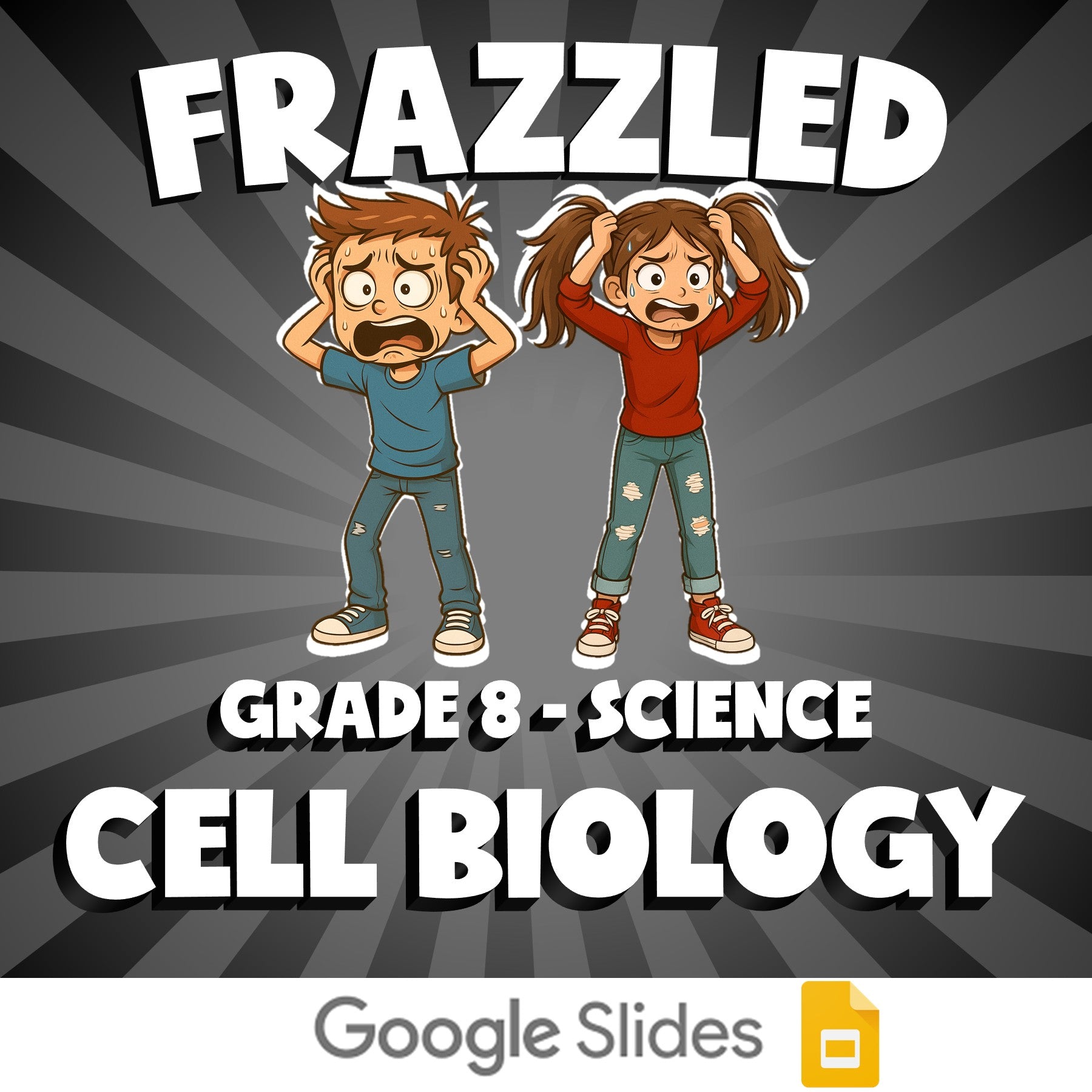 Cell Biology FRAZZLED Science Game - No Prep Grade 8 Review Activity