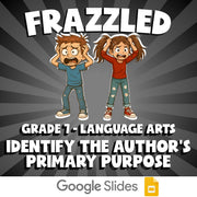 Identify the Author’s Primary Purpose FRAZZLED ELA Game - No Prep Grade 7 Review