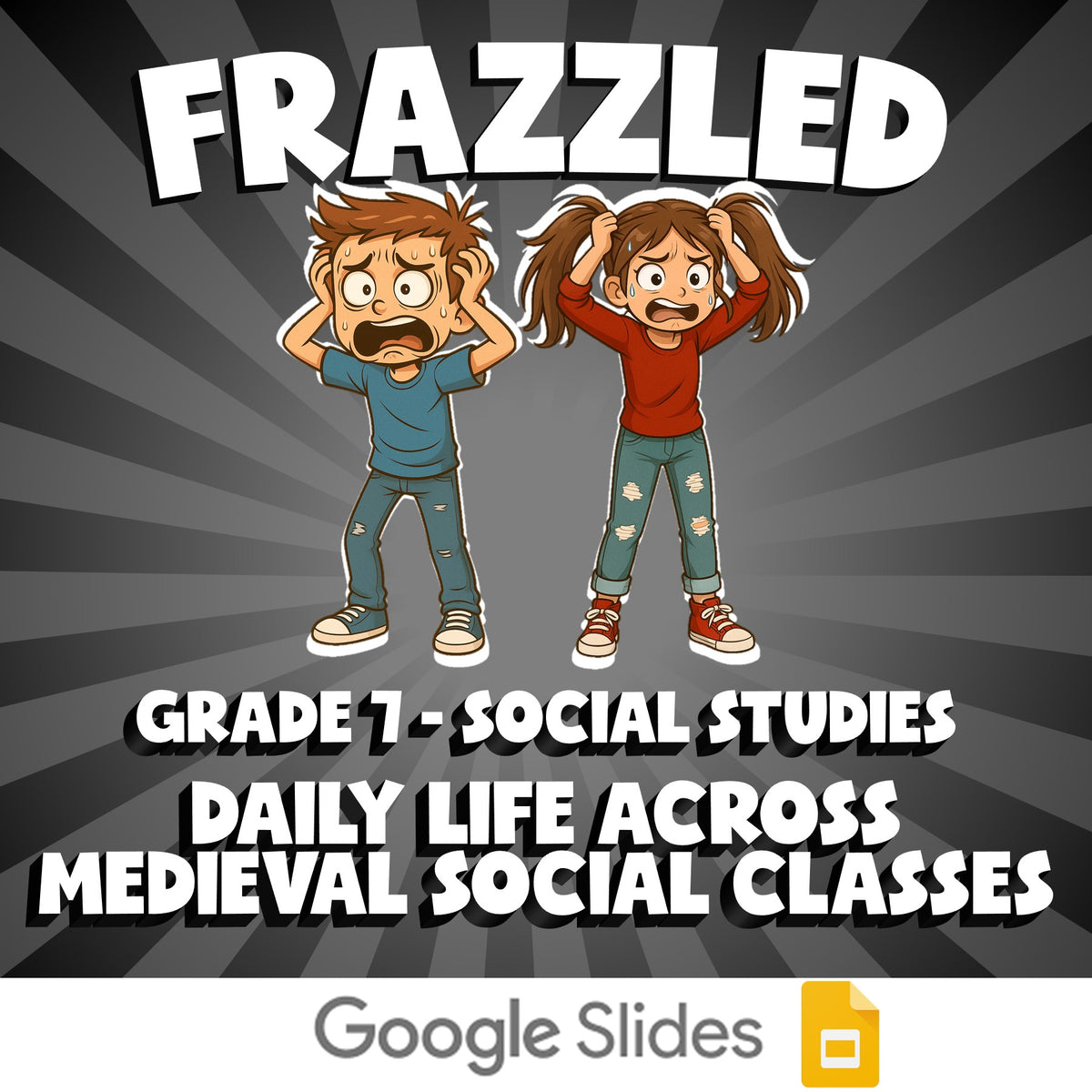 Daily Life Across Medieval Social Classes FRAZZLED Socials Game - Grade 7