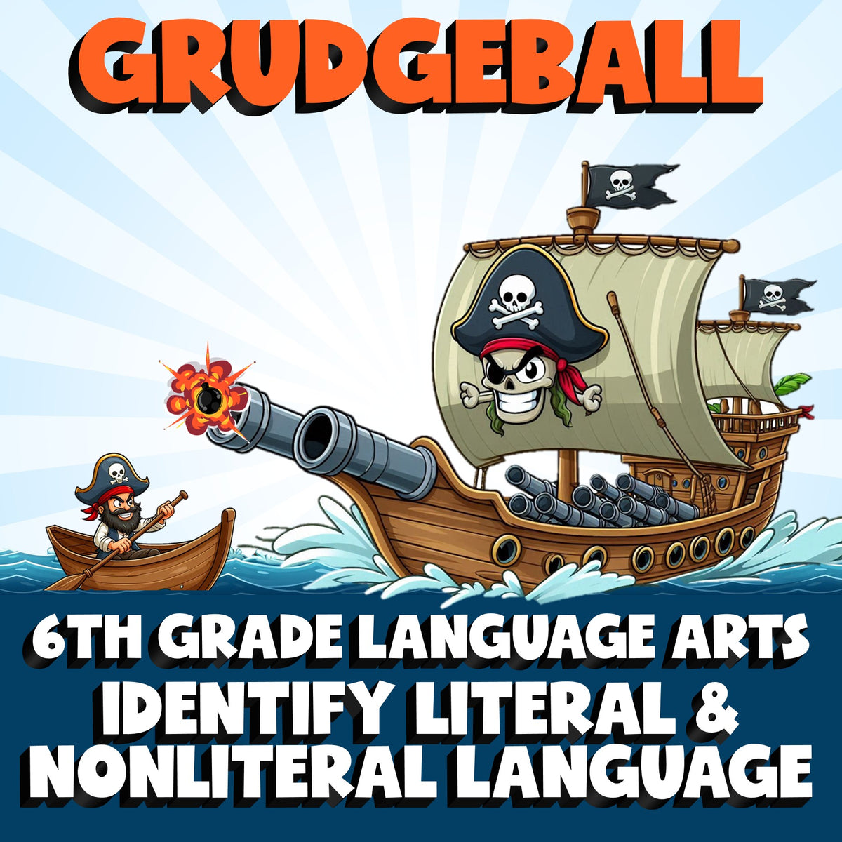 Identify Literal & Nonliteral Language GRUDGEBALL ELA Game - No Prep Grade 6