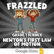 Newton’s First Law of Motion FRAZZLED Science Game - No Prep Grade 7 Review