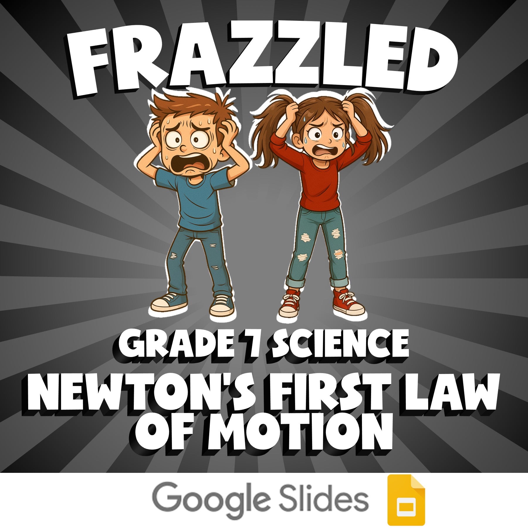 Newton’s First Law of Motion FRAZZLED Science Game - No Prep Grade 7 Review