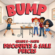 Discounts & Sale Prices BUMP Math Game - No Prep Grade 8 Review Activity