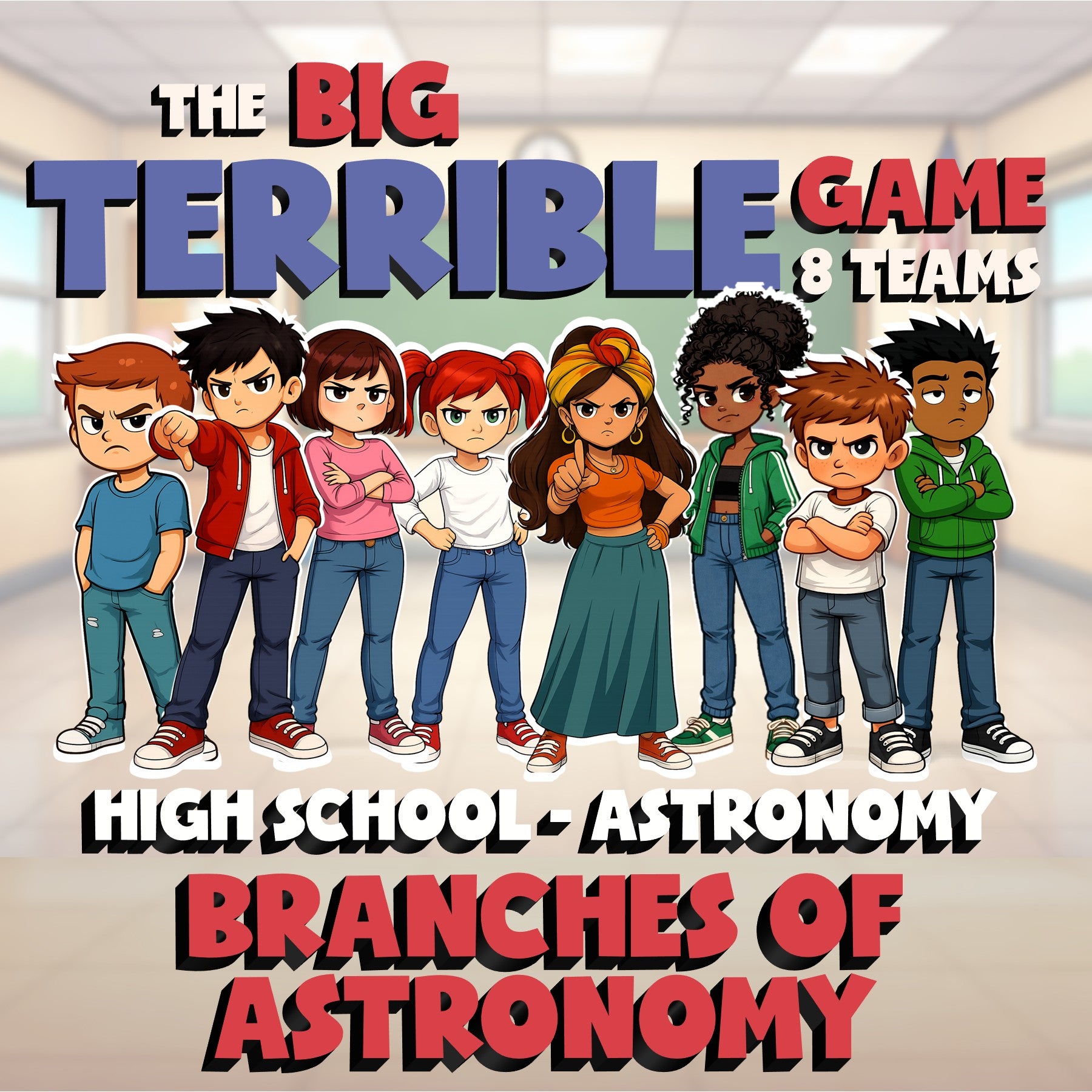 Branches of Astronomy BIG TERRIBLE GAME - No Prep Astronomy Science Review