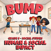 Human & Social Impact BUMP Socials Game - No Prep Grade 8 Review Activity